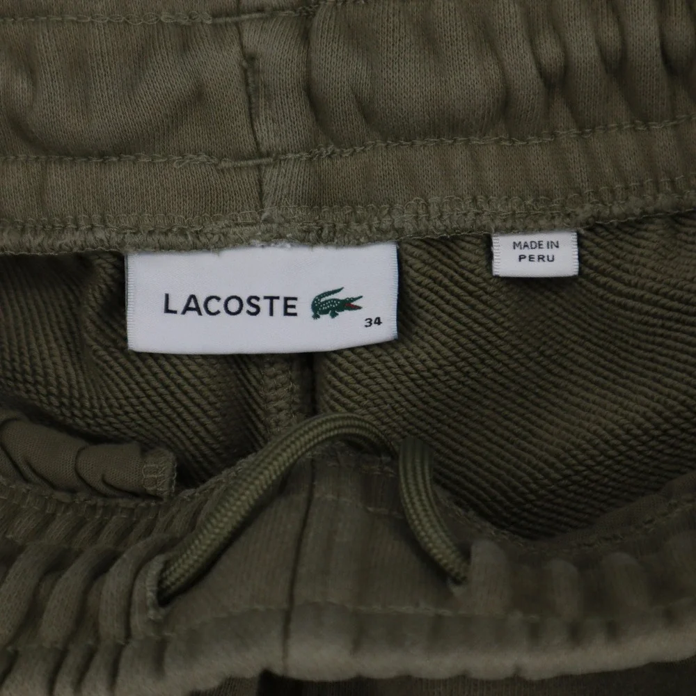 Lacoste Sweatpants Joggers Mens 34 Olive Green Embroidered Logo French Athletic